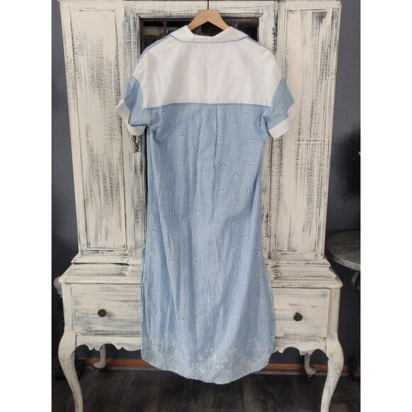 Anthropologie Cezzane Striped Eyelet Dress - New - Small - Picture 6 of 6